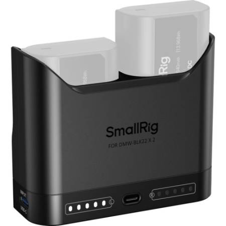 SmallRig 5492 - dwukanałowa ładowarka do akumulatorów Panasonic DMW-BLK2 (USB-C PD 22.5W)